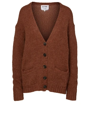Alpaca-Blend V-Neck Cardigan