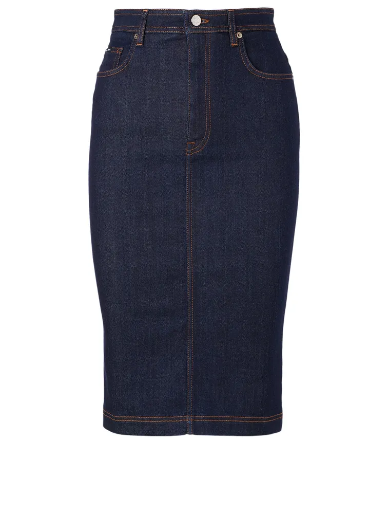 Denim Pencil Skirt