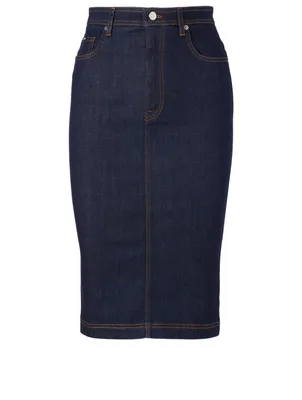 Denim Pencil Skirt