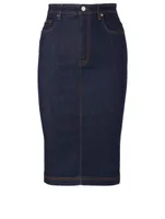 Denim Pencil Skirt