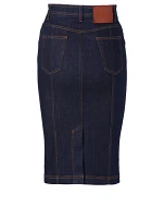 Denim Pencil Skirt