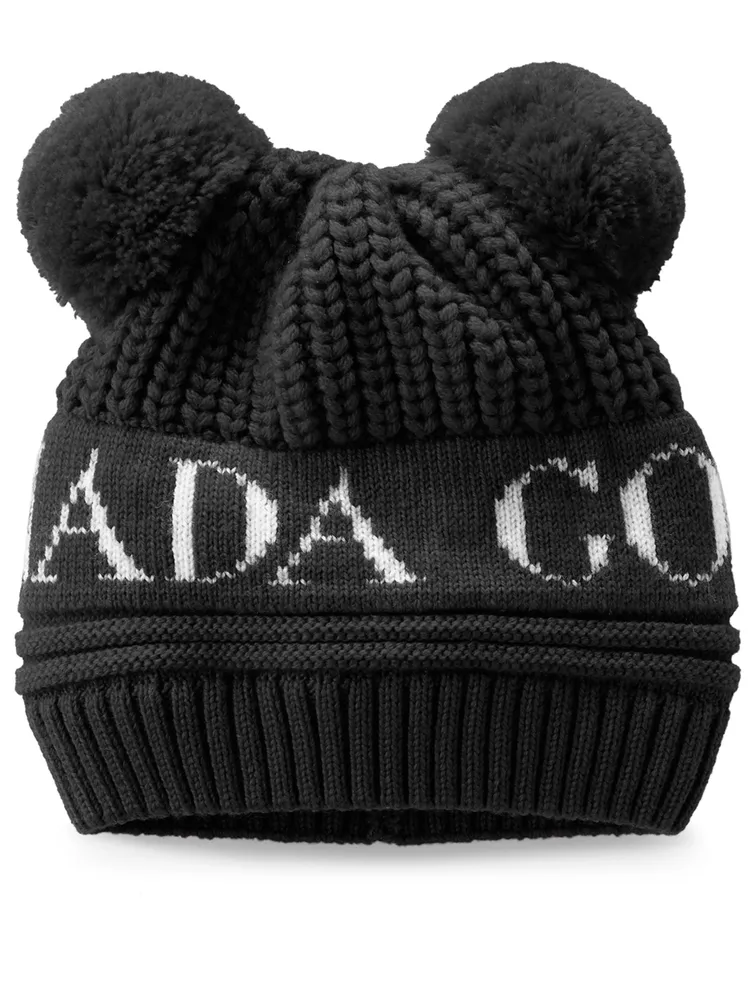 Baby Double Pom Merino Wool Toque