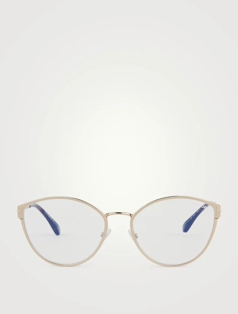 Cat Eye Optical Glasses With Blue Block Lenses