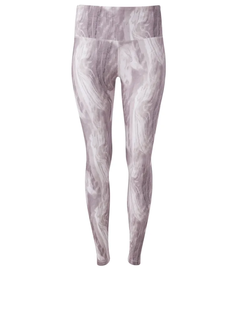 Century Mid-Rise Leggings Canvas Marble Print