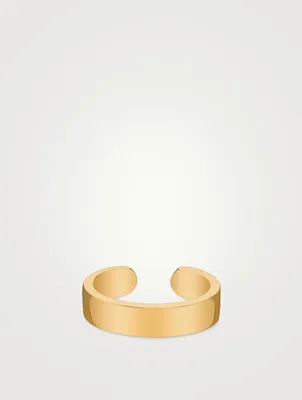 18K Gold Wide Ear Cuff