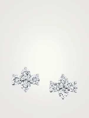 18K White Gold Vivi Diamond Stud Earrings