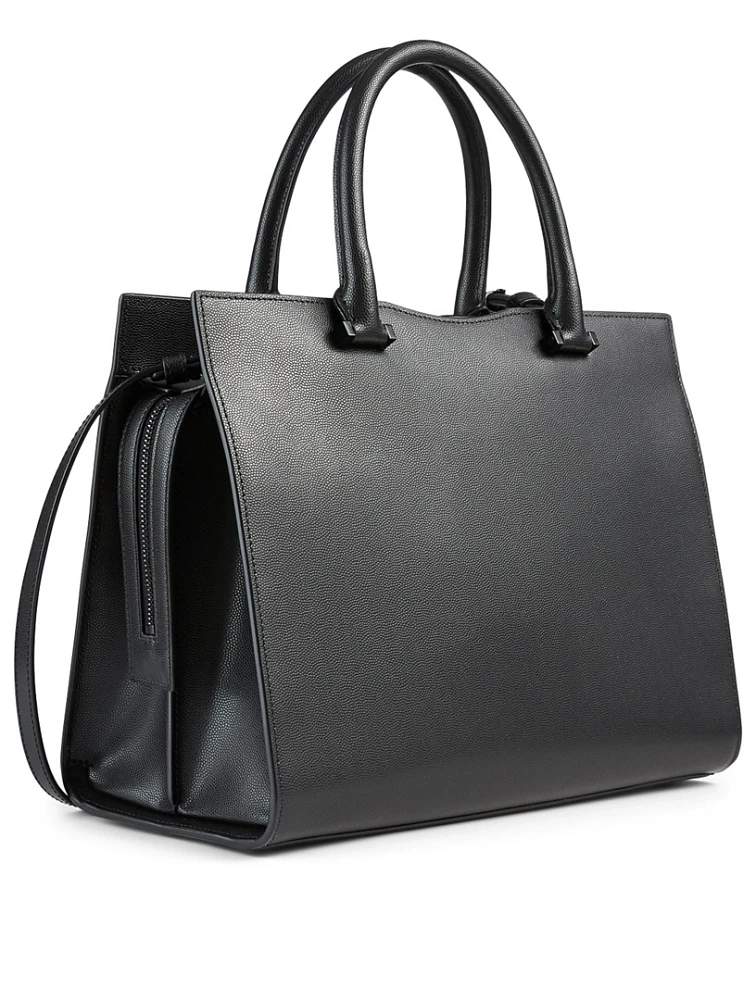 Medium Uptown YSL Monogram Leather Bag