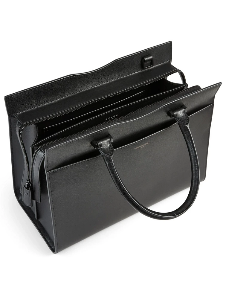 Medium Uptown YSL Monogram Leather Bag