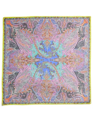 Silk Scarf In Paisley Print