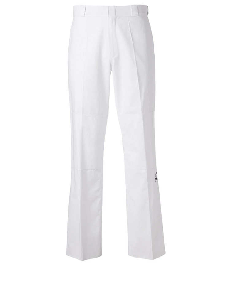 Cotton Pants With Embroidery