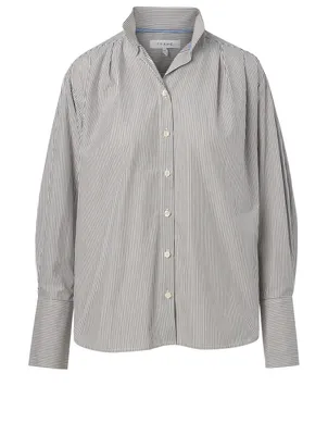 Cotton Shirt Stripe Print