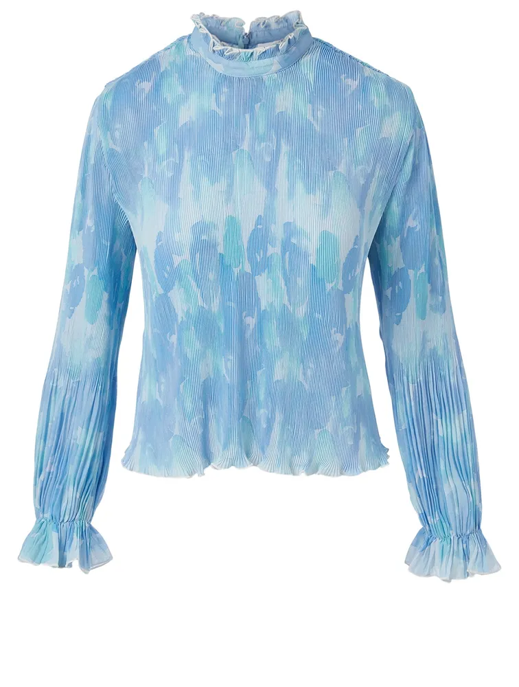 Pleated Georgette Blouse