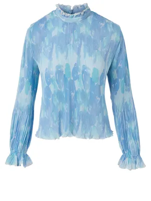 Pleated Georgette Blouse