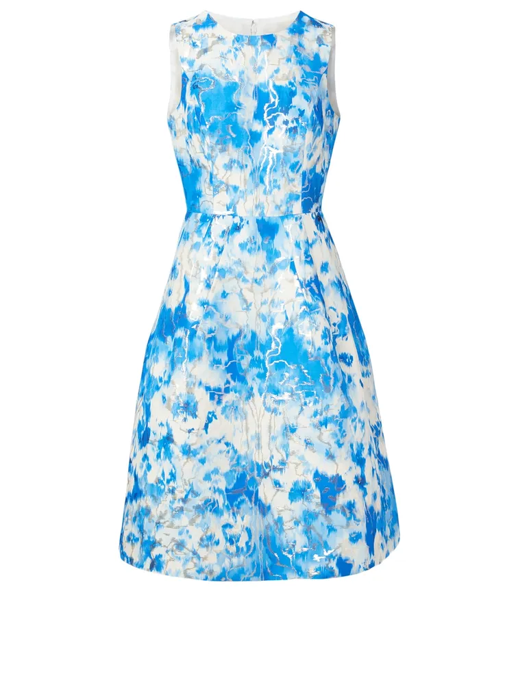 Cotton And Silk Printed Dress