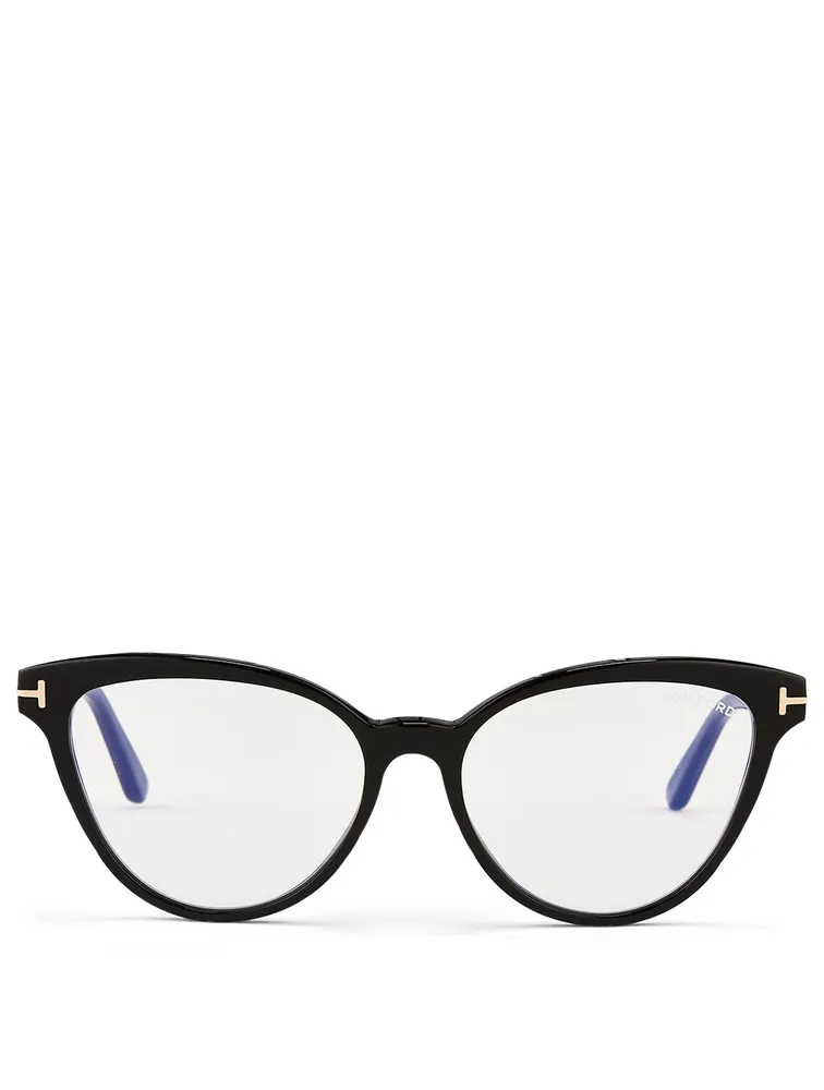Acetate Cat Eye Optical Glasses With Blue Block Lenses