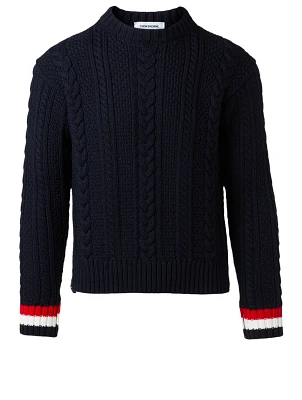 Wool Cable Knit Sweater