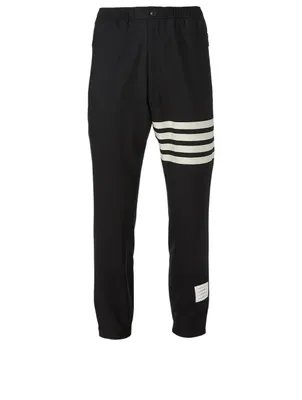 Wool Four-Bar Track Pants