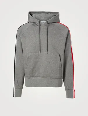 Cotton Hoodie With Stripe