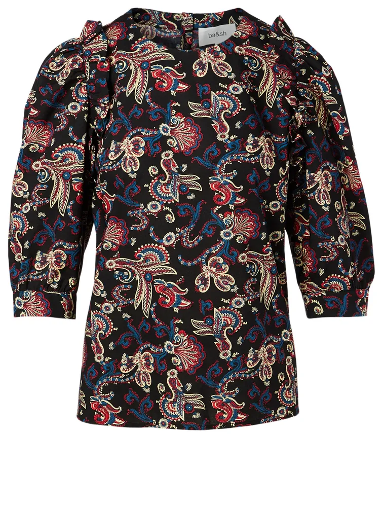 Rym Top Paisley Print