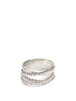 Bubbles 18K White Gold Ring With Diamonds