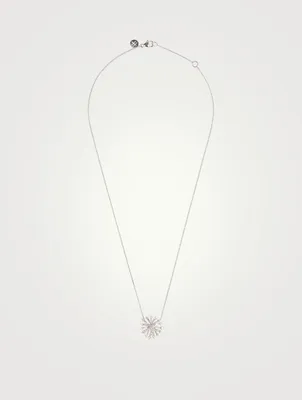 Luminus 18K White Gold Necklace With Diamonds