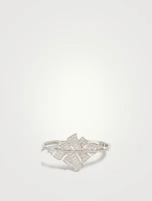 Labyrinth 18K White Gold Bracelet With Diamonds