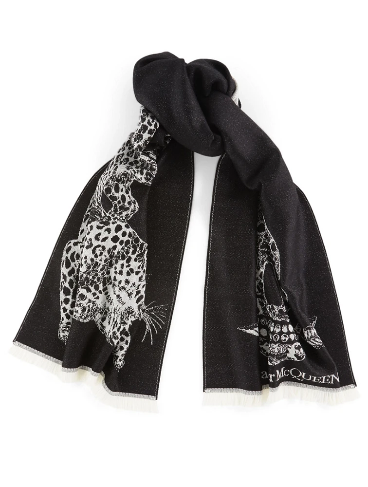 Wool Arrow Skull Scarf