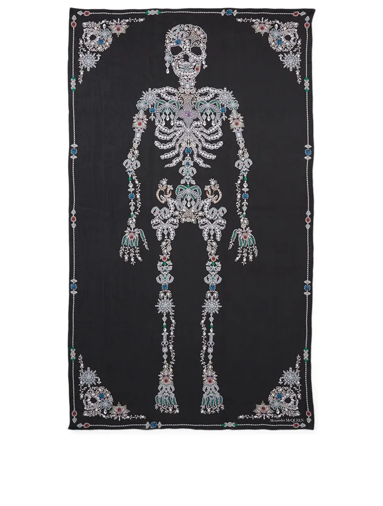 Silk Treasure Skeleton Scarf