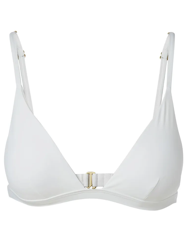 Moss Triangle Bikini Top