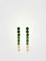 18K Gold Dream Links Earrings With Tsavorite And Canary Diamond