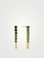 18K Gold Dream Links Earrings With Tsavorite And Canary Diamond