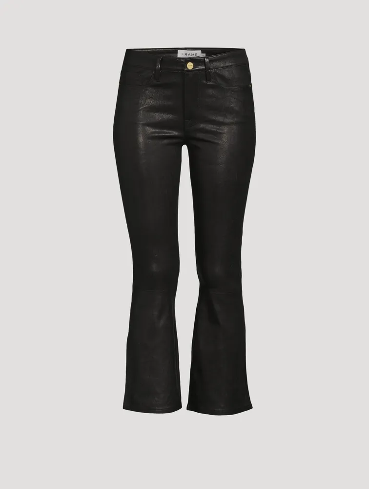 Le Crop Mini Leather Pants