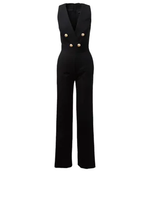 Wool Sleeveless Jumpsuit