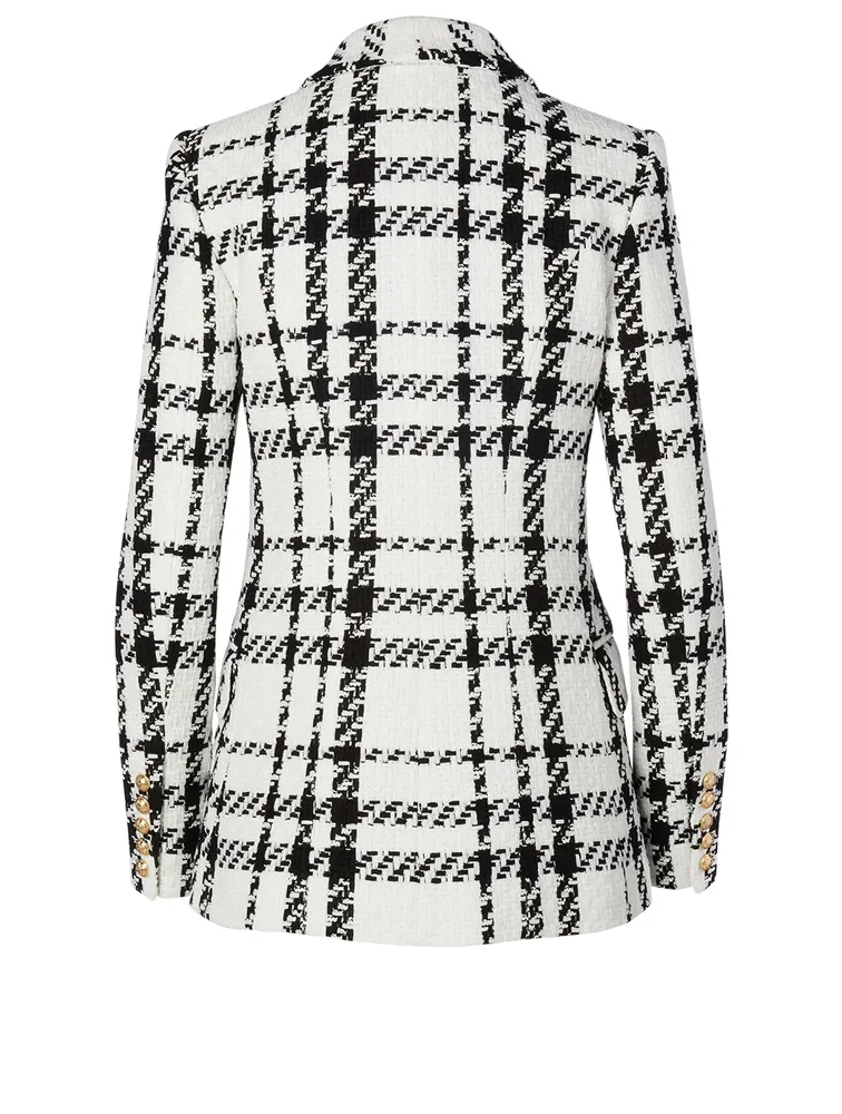 Tweed Oversized Double-Breasted Blazer