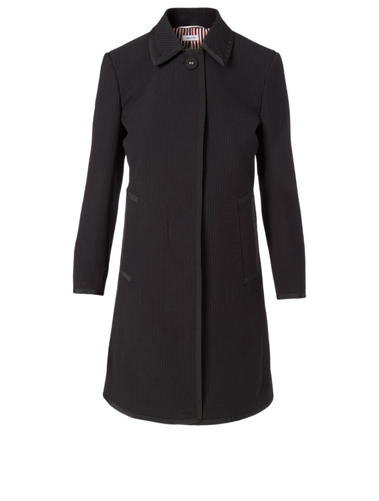 Wool Seersucker Coat