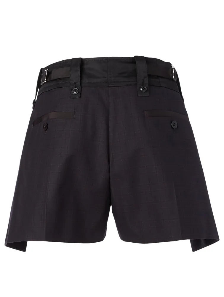Cotton Shorts Check Print