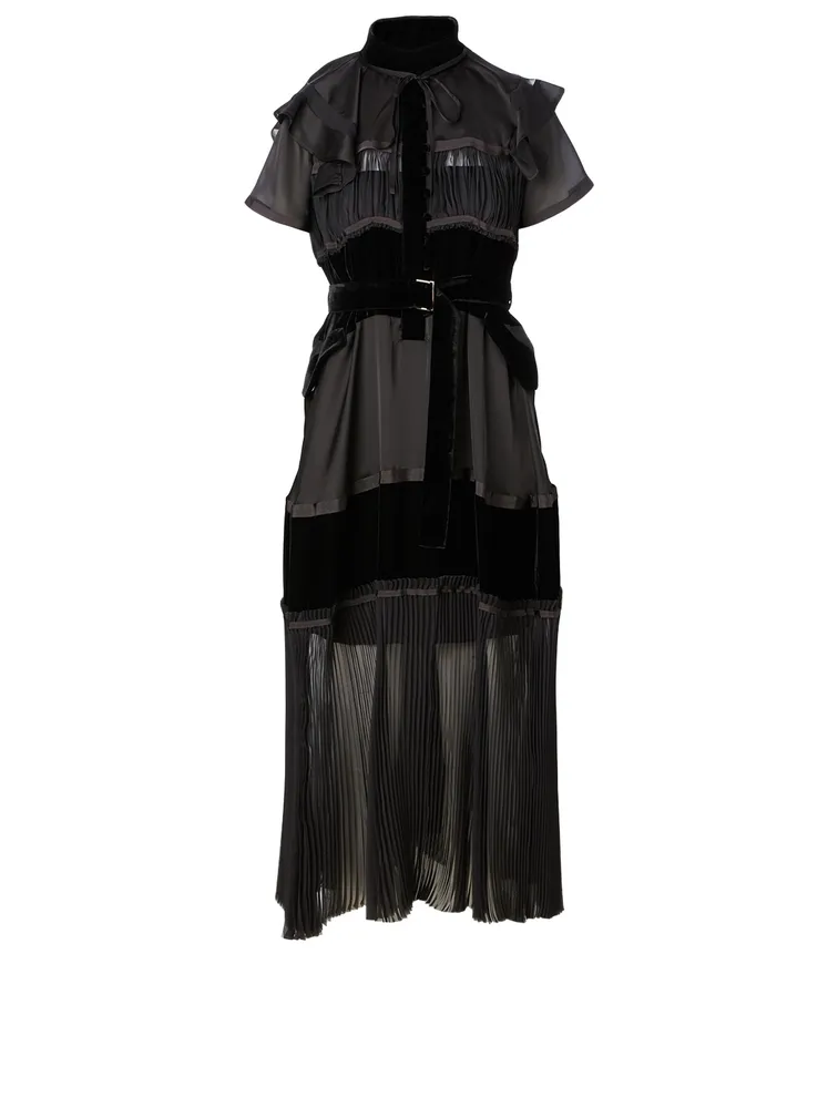 Short-Sleeve Midi Dress