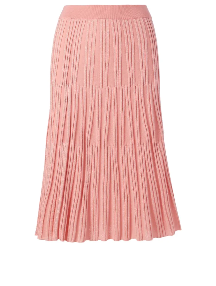 Ribbed Midi Skirt