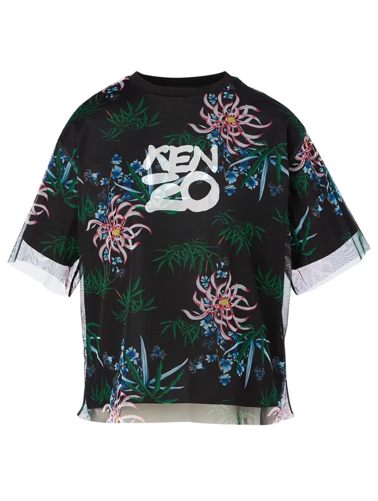 Logo T-Shirt Sea Lily Print