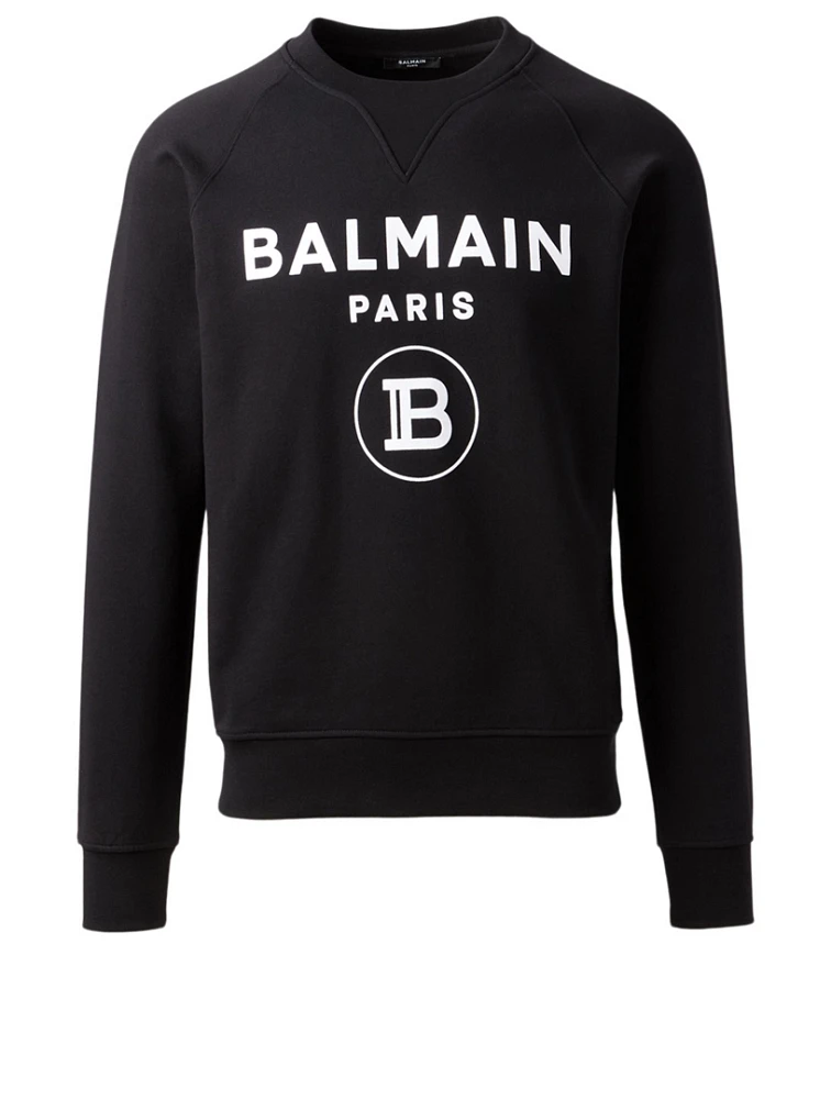 Cotton Flock Logo Sweatshirt