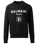 Cotton Flock Logo Sweatshirt