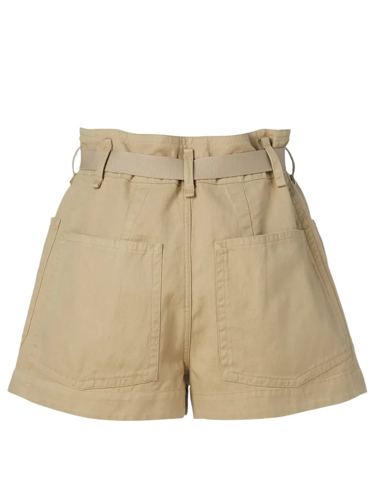 Rike Cotton And Linen Shorts