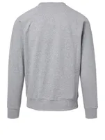 Cotton-Blend Sweatshirt With Hologram Logo