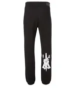 Cotton-Blend Sweatpants With Dagger Logo