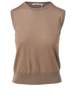 Wool And Silk Sleeveless Top