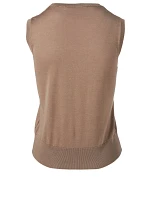 Wool And Silk Sleeveless Top