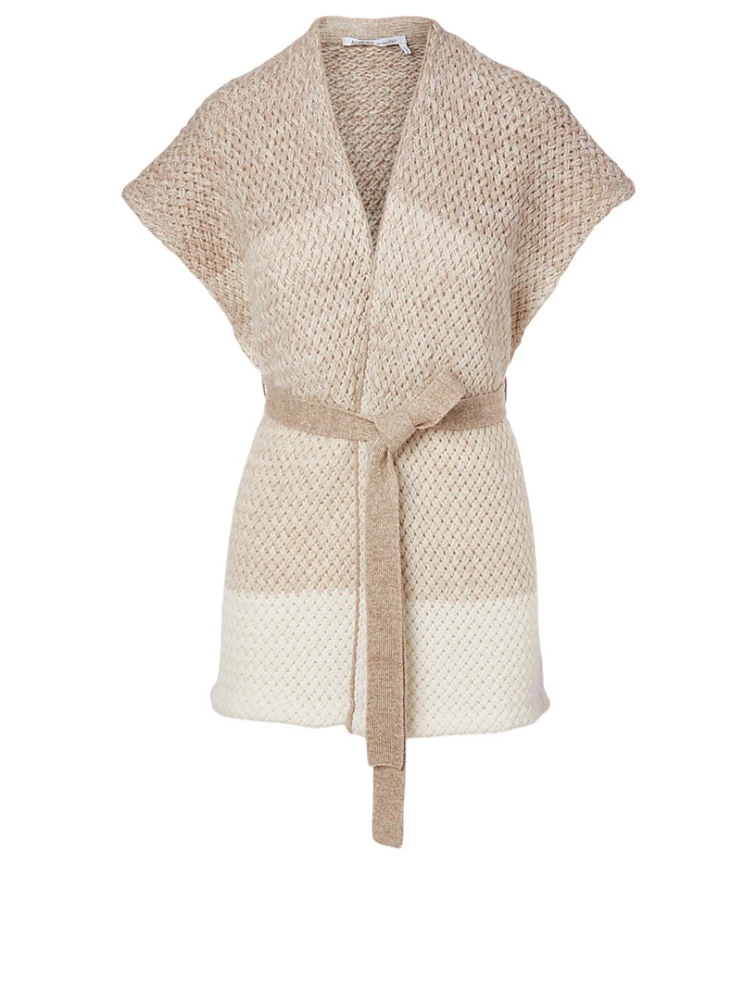 Cashmere And Linen Cape Sweater