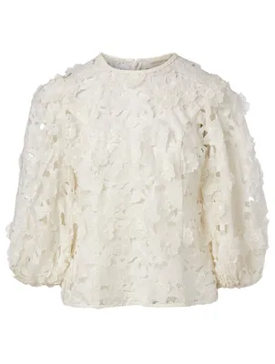 Super Eight Linen And Silk Blouse With Embroidery