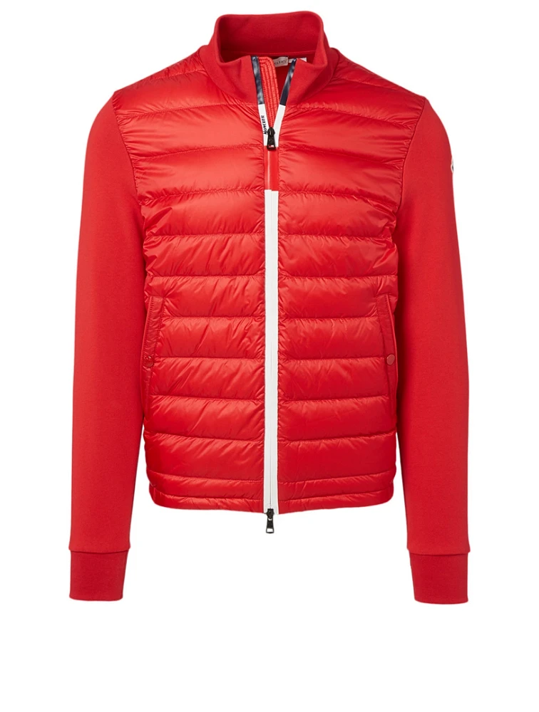 Quilted Zip Cardigan