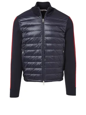 Quilted Zip Cardigan